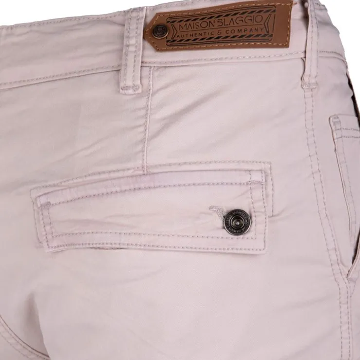 BLAGGIO Pantalon cargo slim talina Homme BEIGE Clearance