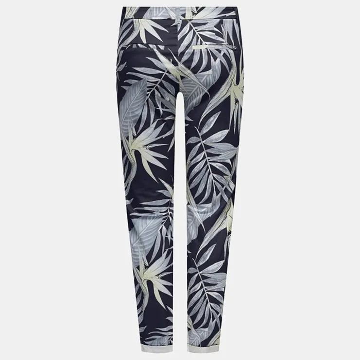 ONLY Pantalon carotte chino biana avec ourlets Femme BLEU FONCE Outlet