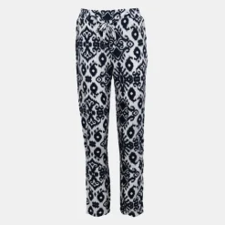 VERO MODA Pantalon carotte fluide motif éthnique bleu marine Femme BLEU FONCE Online