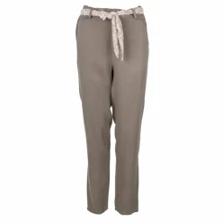 DEELUXE 74 Pantalon carotte noué avec foulard imprimé Femme KAKI Online