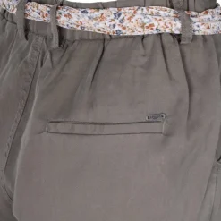 DEELUXE 74 Pantalon carotte noué avec foulard imprimé Femme KAKI Online