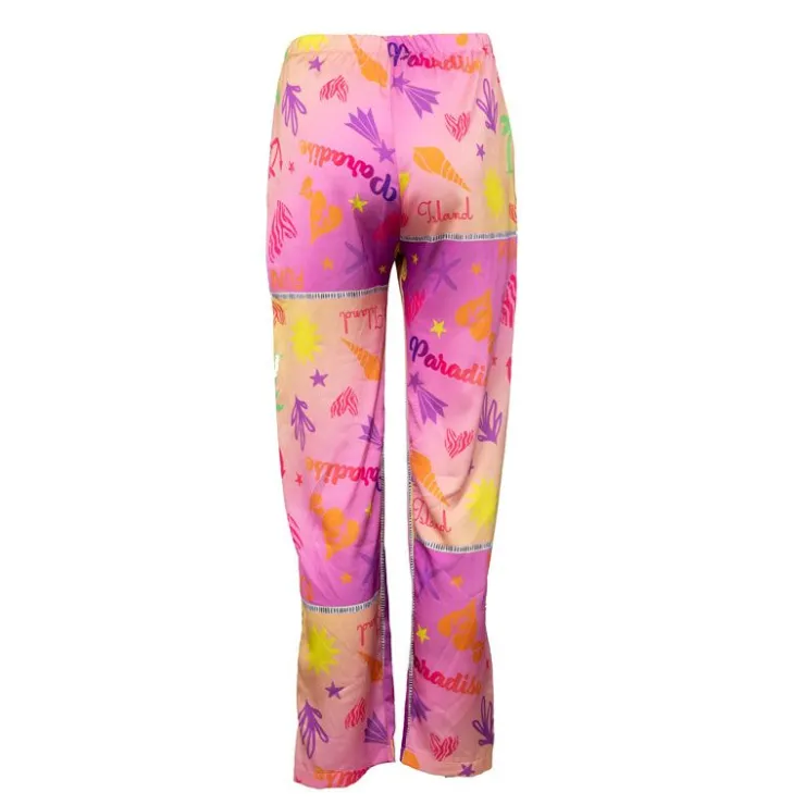 HOLLY AND JOEY Pantalon cheli regular à motif Femme MULTICOLORE