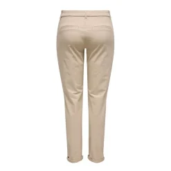 ONLY Pantalon chino Biana coton humus Femme BEIGE Best