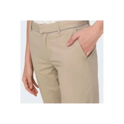 ONLY Pantalon chino Biana coton humus Femme BEIGE Best