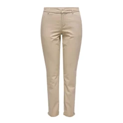 ONLY Pantalon chino Biana coton humus Femme BEIGE Best