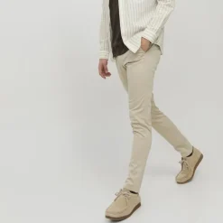 JACK & JONES Pantalon chino Bolton regular fit fermeture zippée Homme BEIGE
