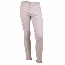 BLAGGIO Pantalon chino coton stretch revers fermeture éclair tenali Homme BEIGE Online