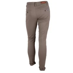BLAGGIO Pantalon chino coton stretch revers fermeture éclair tenali Homme Outlet