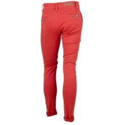 BLAGGIO Pantalon chino coton stretch revers fermeture éclair tenali Homme Outlet