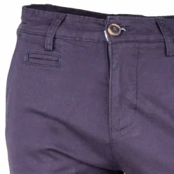 BLAGGIO Pantalon chino coton stretch revers fermeture éclair tenali Homme Outlet