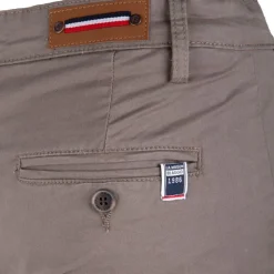 BLAGGIO Pantalon chino coton stretch revers fermeture éclair tenali Homme Outlet