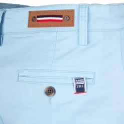 BLAGGIO Pantalon chino coton stretch revers fermeture éclair tenali Homme Outlet