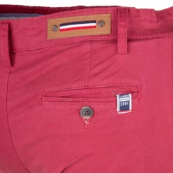 BLAGGIO Pantalon chino coton stretch revers fermeture éclair tenali Homme Outlet