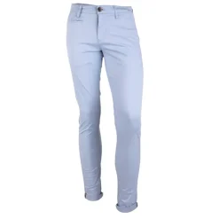 BLAGGIO Pantalon chino coton stretch revers fermeture éclair tenali Homme Outlet