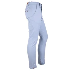 BLAGGIO Pantalon chino coton stretch revers fermeture éclair tenali Homme Outlet