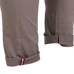 BLAGGIO Pantalon chino coton stretch revers fermeture éclair tenali Homme Outlet