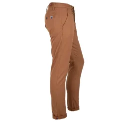 BLAGGIO Pantalon chino coton stretch revers fermeture éclair tenali Homme Outlet
