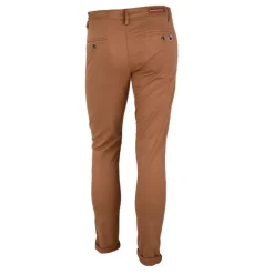 BLAGGIO Pantalon chino coton stretch revers fermeture éclair tenali Homme Outlet
