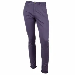 BLAGGIO Pantalon chino coton stretch revers fermeture éclair tenali Homme Outlet