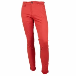 BLAGGIO Pantalon chino coton stretch revers fermeture éclair tenali Homme Outlet