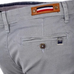 BLAGGIO Pantalon chino imprimé coton stretch tamar Homme BLEU Outlet