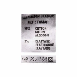 BLAGGIO Pantalon chino imprimé coton stretch tamar Homme VERT CLAIR Online