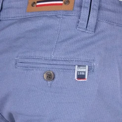 BLAGGIO Pantalon chino imprimé coton stretch tamar Homme BLEU CLAIR Outlet