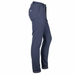 BLAGGIO Pantalon chino imprimé coton stretch tamar Homme BLEU FONCE Sale