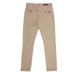 BLAGGIO Pantalon chino imprimé coton stretch tamar Homme BEIGE