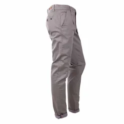 BLAGGIO Pantalon chino imprimé coton stretch tamar Homme GRIS CLAIR Hot