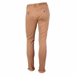BLAGGIO Pantalon chino imprimé coton stretch tamar Homme ORANGE CLAIR Sale