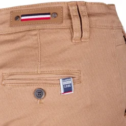 BLAGGIO Pantalon chino imprimé coton stretch tamar Homme ORANGE CLAIR Sale