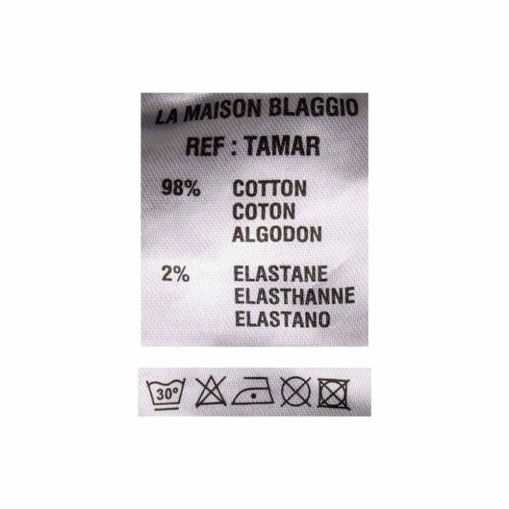 BLAGGIO Pantalon chino imprimé coton stretch tamar Homme JAUNE Best