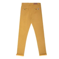 BLAGGIO Pantalon chino imprimé coton stretch tamar Homme JAUNE Best