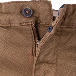 BLAGGIO Pantalon chino imprimé coton stretch tamar Homme MARRON Best