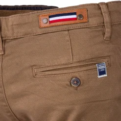 BLAGGIO Pantalon chino imprimé coton stretch tamar Homme MARRON Best