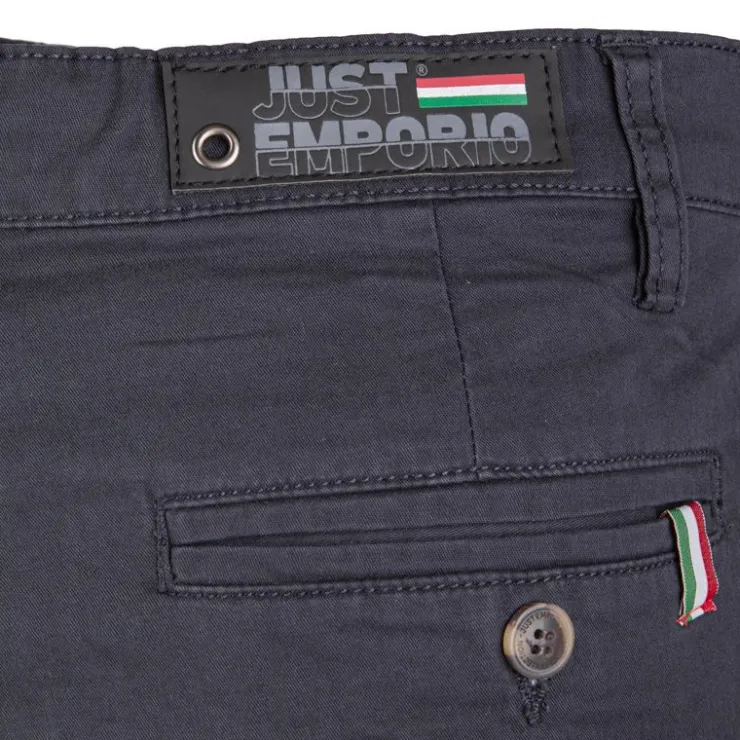 JUST EMPORIO Pantalon chino kewan doux cintré Homme BLEU FONCE Best