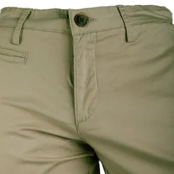 JUST EMPORIO Pantalon chino kewan doux cintré Homme KAKI Best