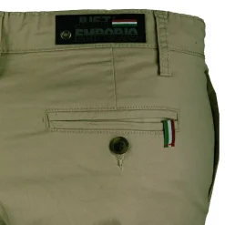 JUST EMPORIO Pantalon chino kewan doux cintré Homme KAKI Best