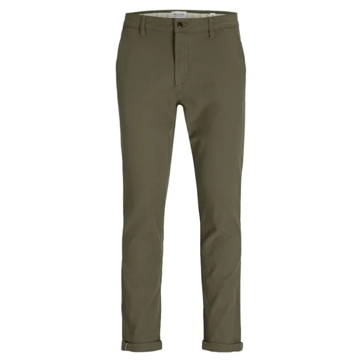 JACK & JONES Pantalon chino Marco slim Homme KAKI Clearance