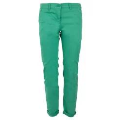 JOSEPH 'IN Pantalon chino pia coton regular Femme VERT Discount