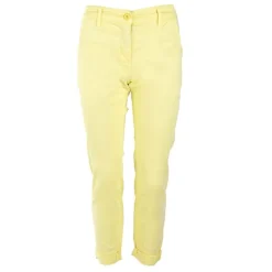 JOSEPH 'IN Pantalon chino pia coton regular Femme JAUNE New