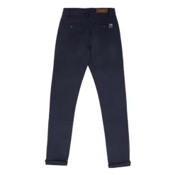 BLAGGIO Pantalon chino uni toscane Homme BLEU FONCE Sale
