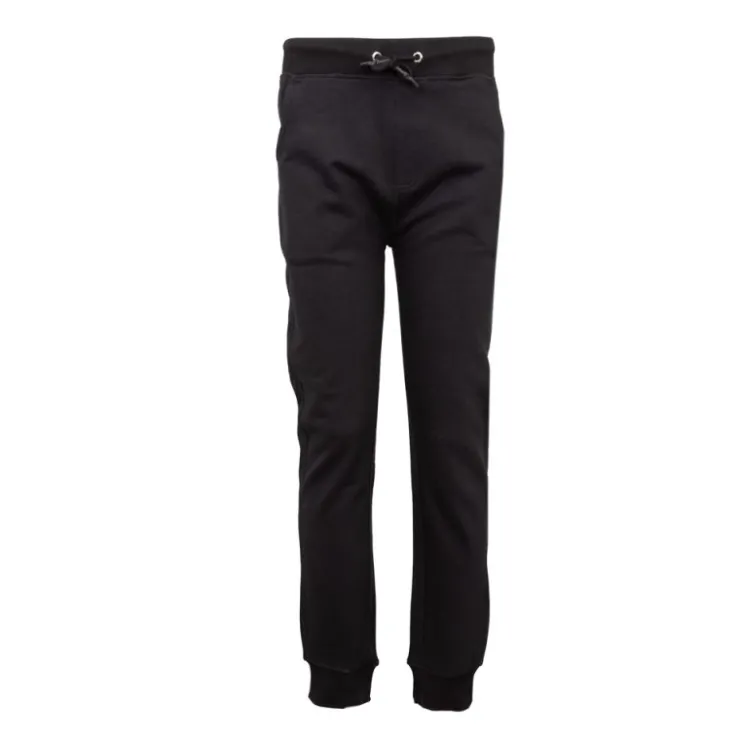 CERRUTI Pantalon de jogging regular coton avec cordon de serrage savona Homme NOIR New