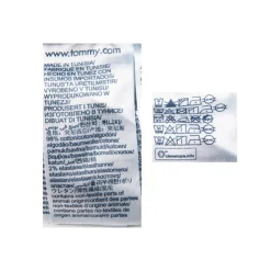 TOMMY HILFIGER Pantalon denim mom fit avec ceinture en tissu Femme BLEU Sale