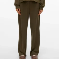 VERO MODA Pantalon d'ensemble confort hali cordons rubans Femme KAKI Outlet