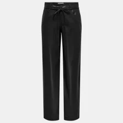 ONLY Pantalon effet faux cuir façon jean Femme NOIR Outlet