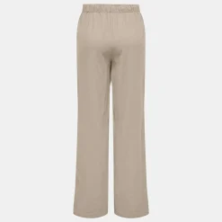 ONLY Pantalon en lin fermeture cordon Femme MARRON CLAIR Discount