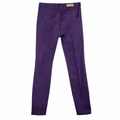 HAPPY Pantalon en toile droit Femme VIOLET New