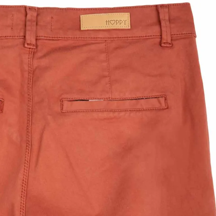 HAPPY Pantalon en toile droit Femme CUIVRE Online